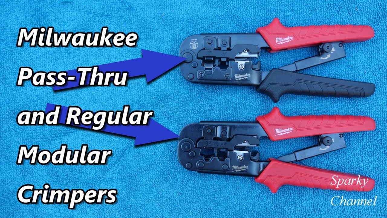 Milwaukee Pass-Thru Modular Crimper and Regular Modular Crimper