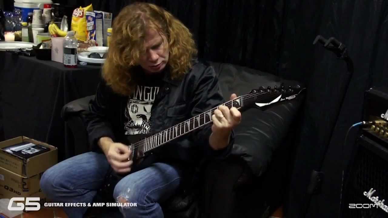 Dave Mustaine of Megadeth feat. Zoom G5 Guitar Effects & Amp Simulator pedal @ Sound Service TV