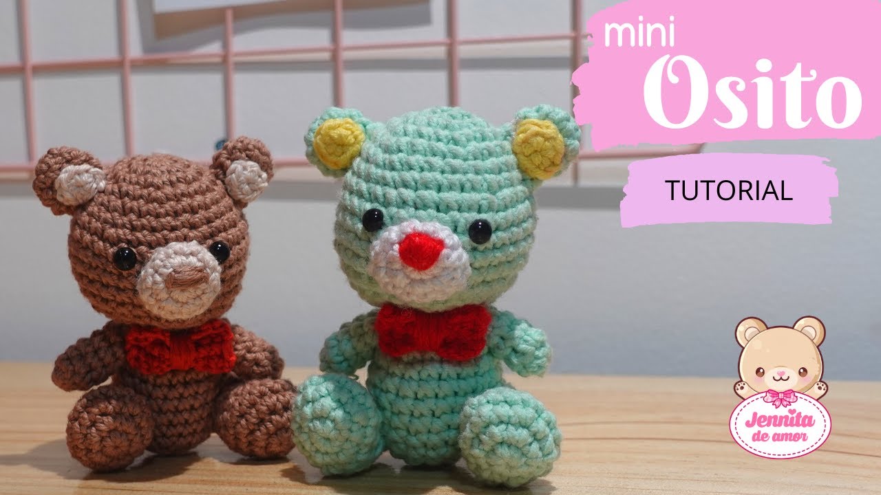 MINI OSITO Tutorial Amigurumi paso a paso (Patrón en Descripción)