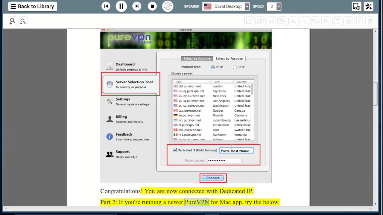 PureVPN Guide: How to Use Dedicated IP on Mac?
