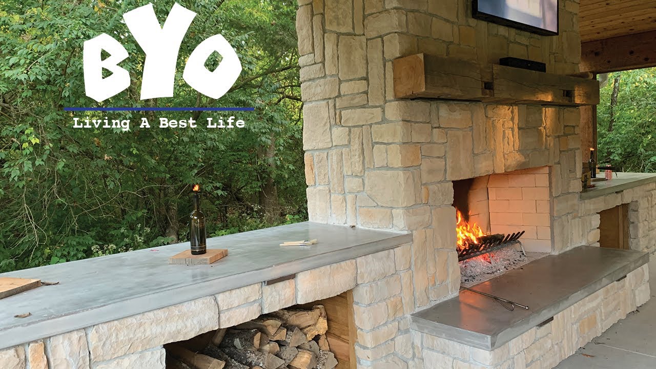 BYO Outdoor Fireplace - Mantel