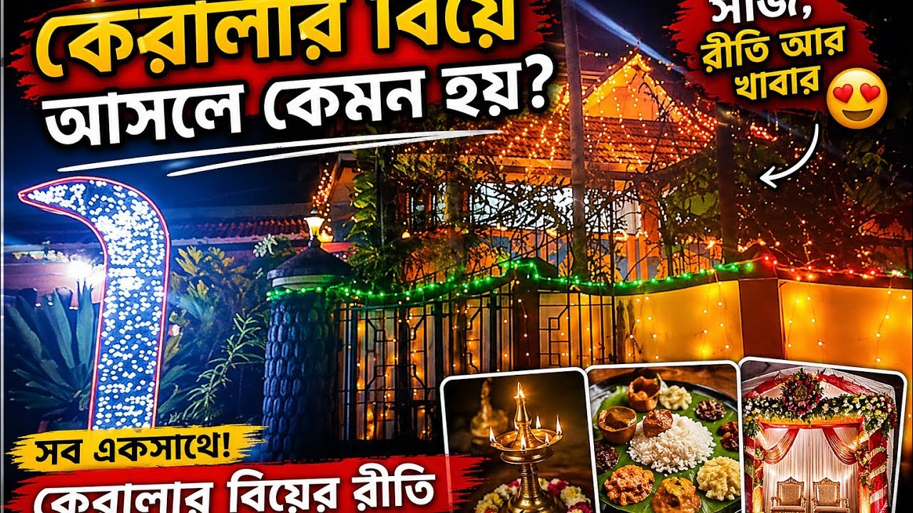 কেরালার বিয়ের রীতি, সাজপোশাক আর খাবারের গল্প // Kerala Wedding Traditions & Culture Vlog.