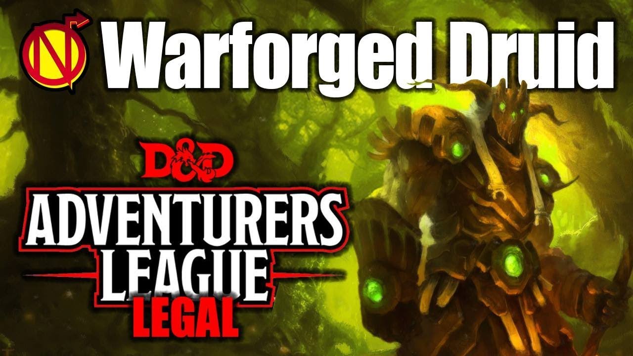 Adventurers League Warforged Druid 5E D&D Character Build