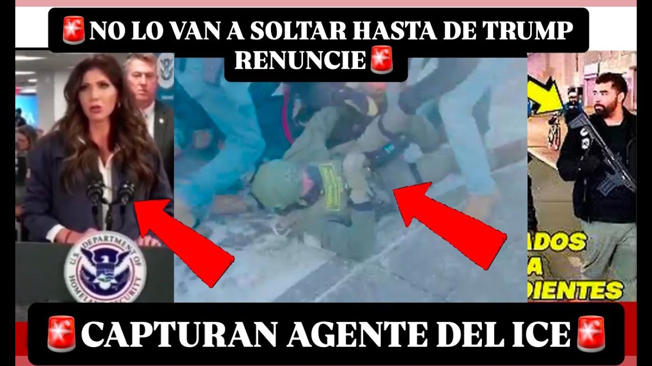ESTADOUNIDENSES CAPTURAN AGENTE DEL ICE ¡NO LO VAN A SOLTAR HASTA QUE RENUNCIE! AMENAZ4 B9MB4