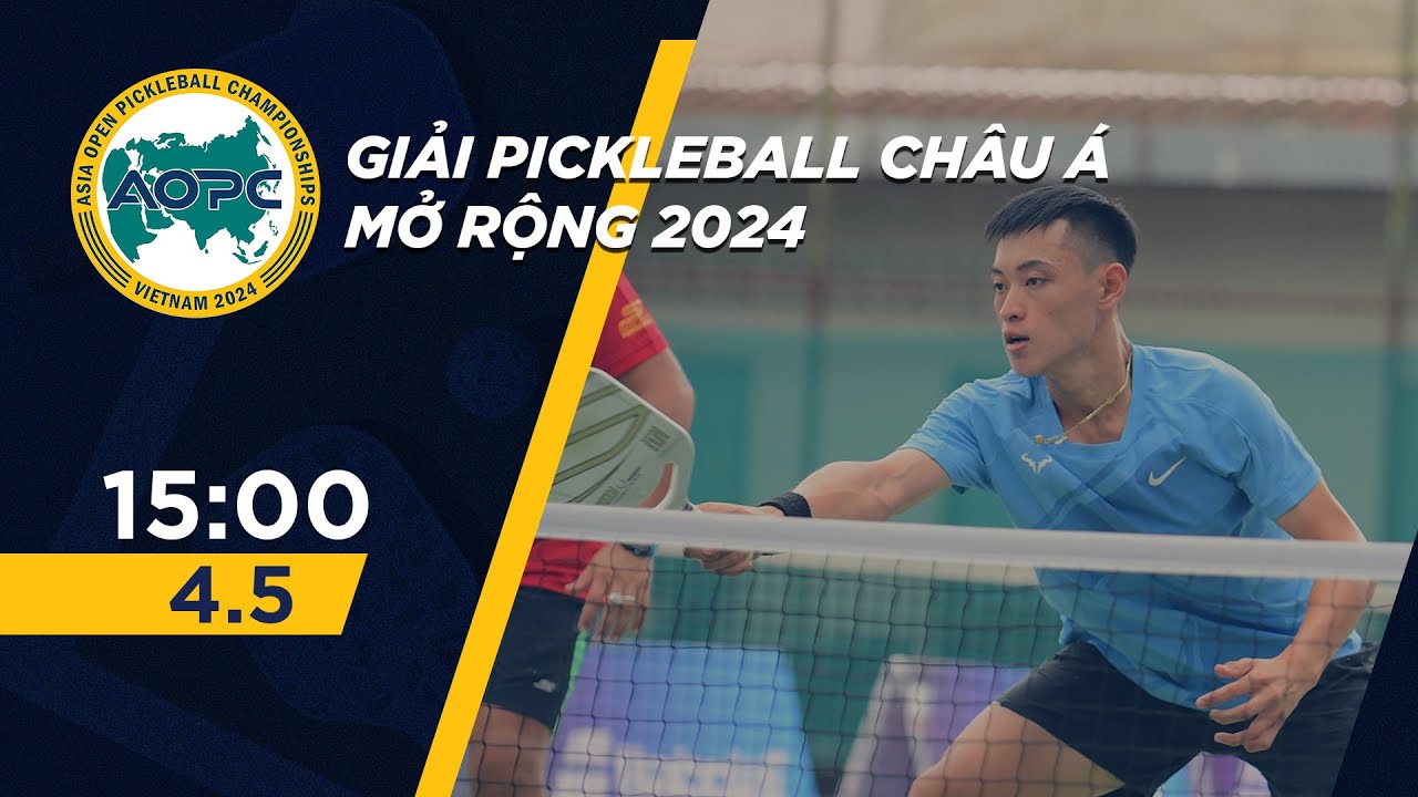 🔴 Livestream Giải Pickleball châu Á mở rộng 2024 - Asia Open Pickleball Championships 2024 (04/05)