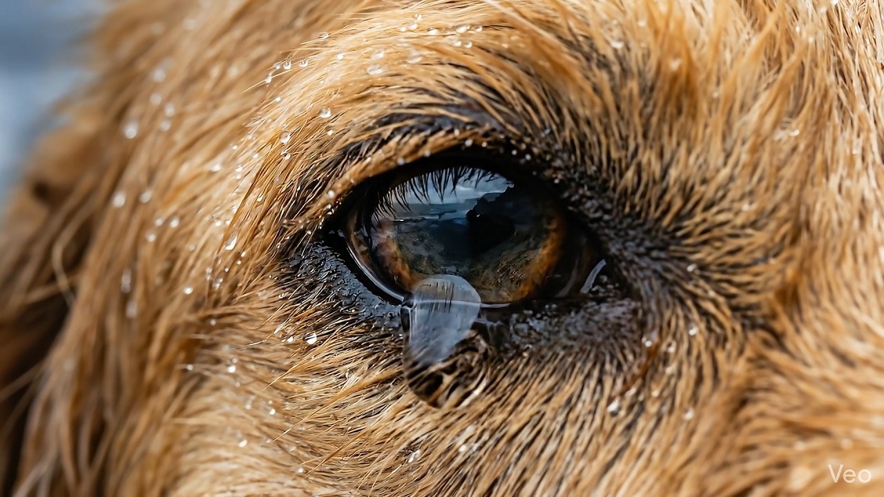 Golden Retriever Puppy Rescue in High Waves