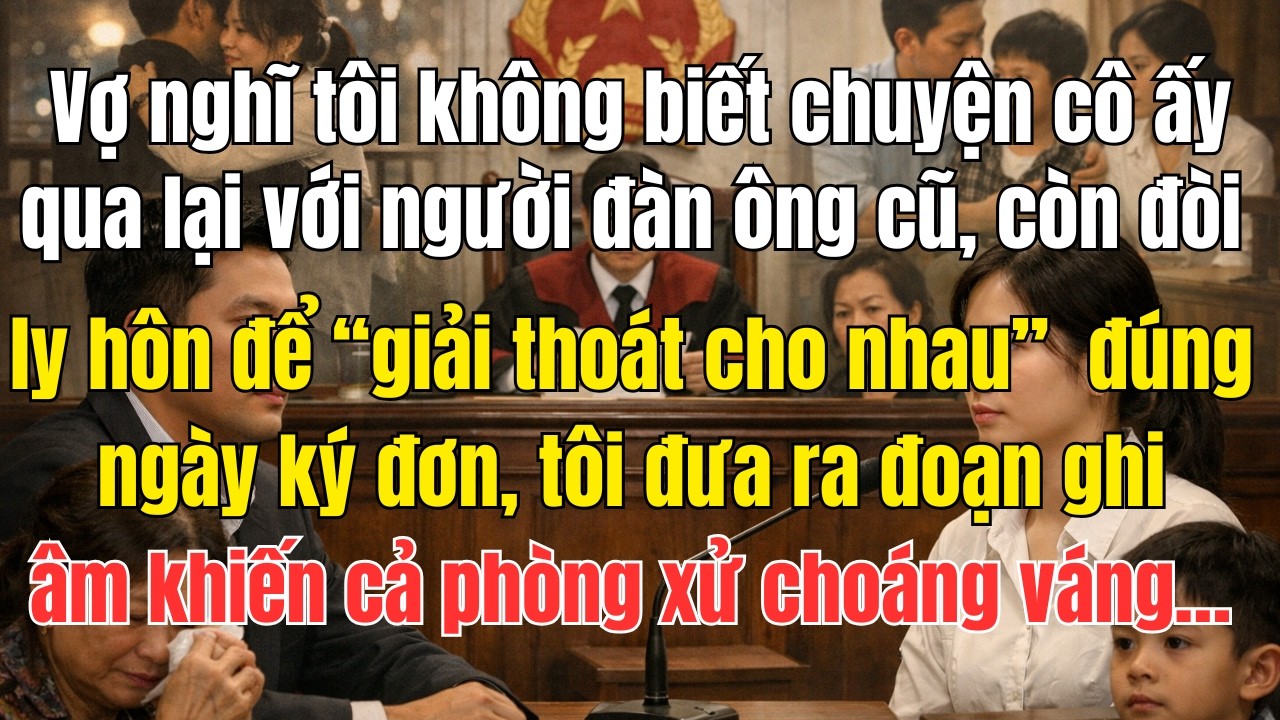 Vợ nghĩ tôi không biết chuyện cô ấy qua lại với người đàn ông cũ, còn đòi ly hôn để “giải thoát....