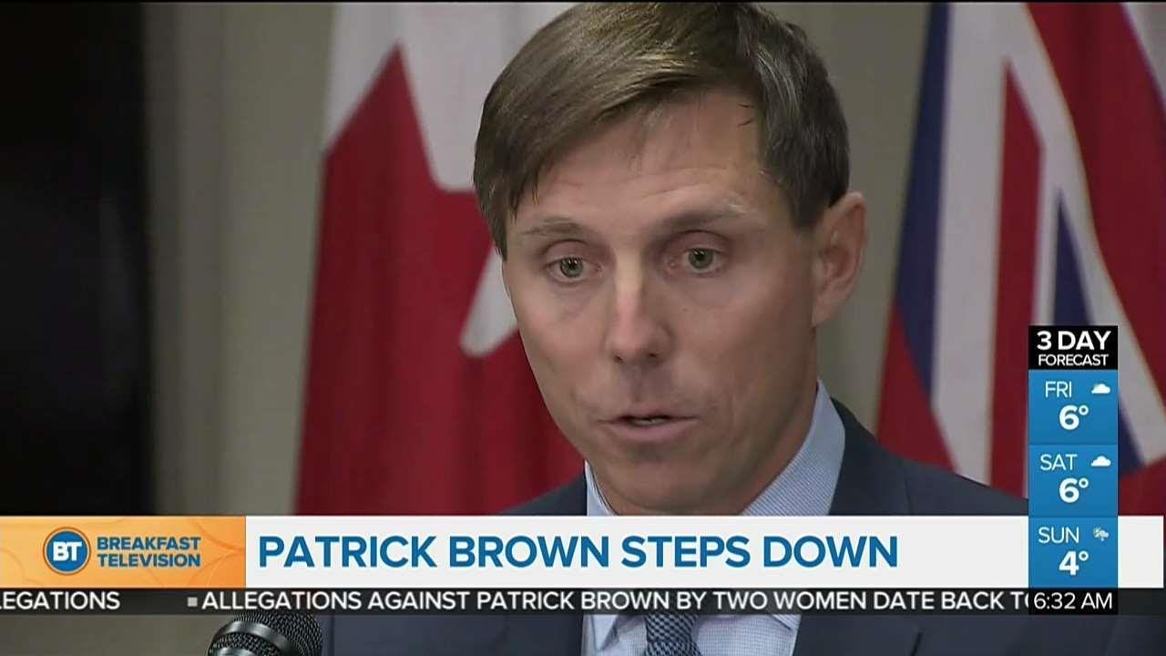 Patrick Brown resigning as Ontario PC leader after allegations of sexual misconduct