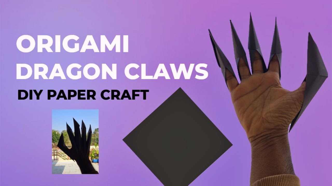 Easy Paper Dragon Claws Origami 🐲 🐾 | Step by Step Tutorial for All ORG-009