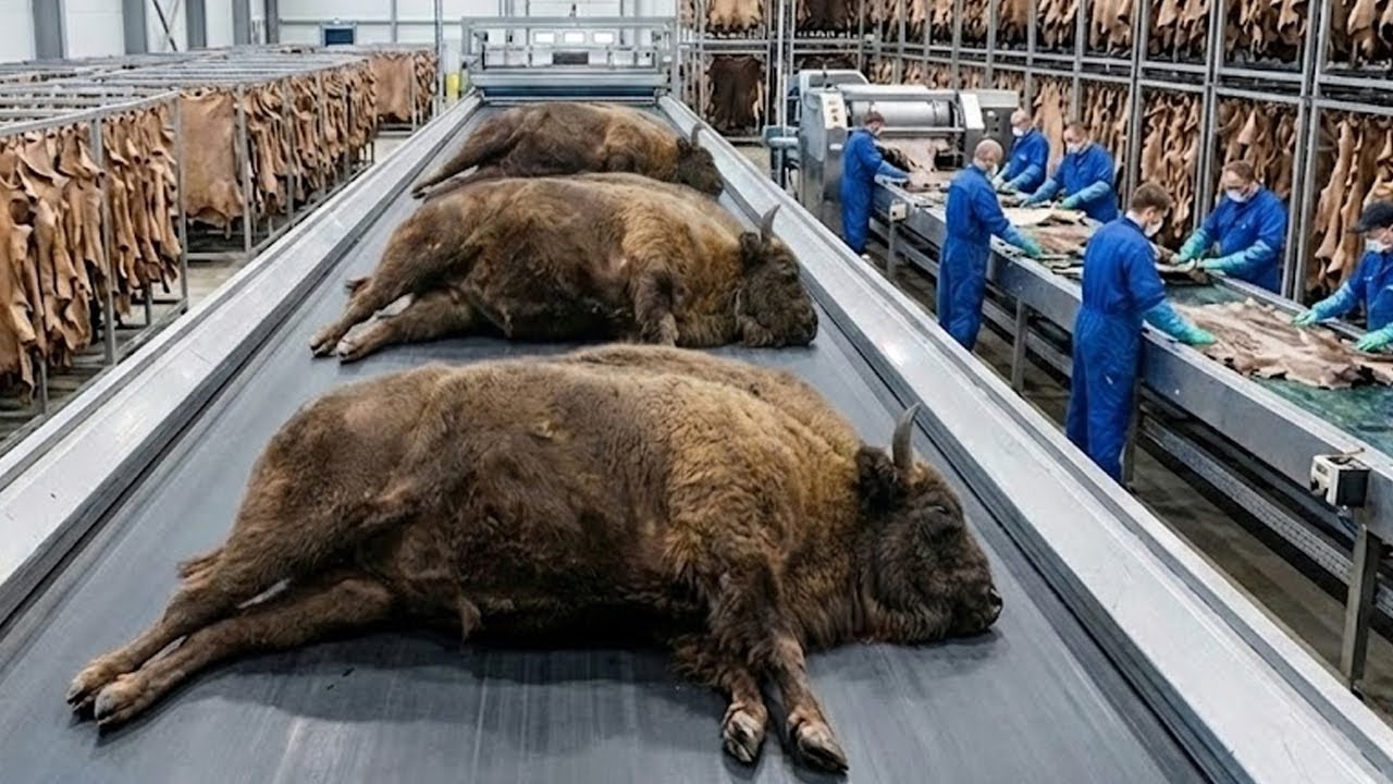 Inside the Bison-Leather Factory How Luxury Fashion Is Made From Raw Bison Hide