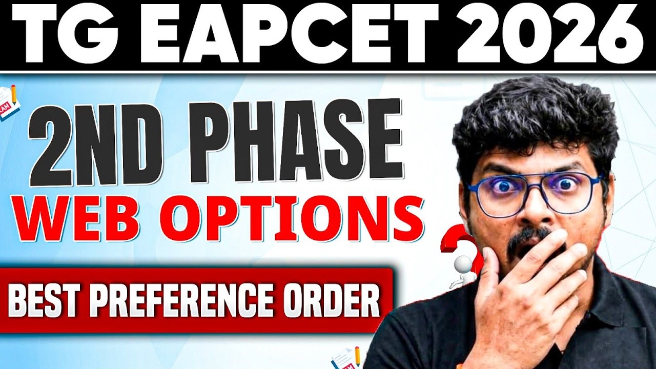 Best Preference Order for Second Phase Web Options | TG EAPCET Counselling 2027 | Phase 2