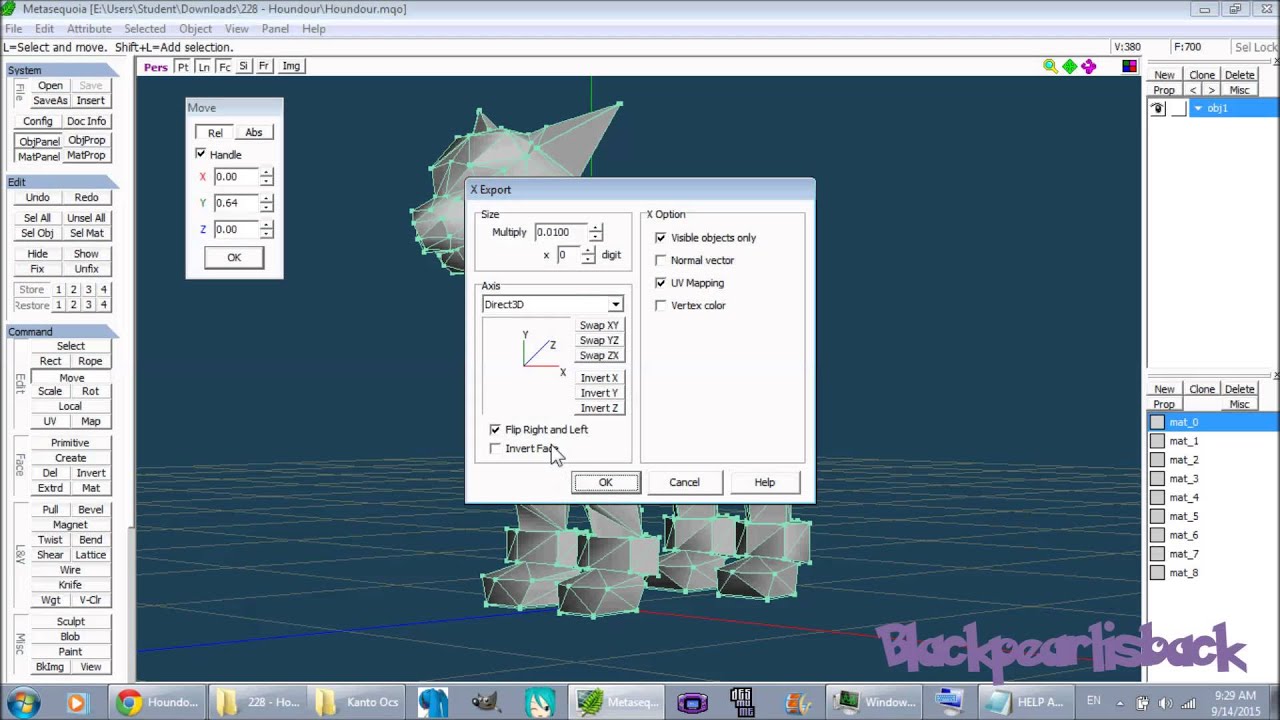 MMD Rigging Houndour plus adding physics and joints part 1 - Converting it to mmd