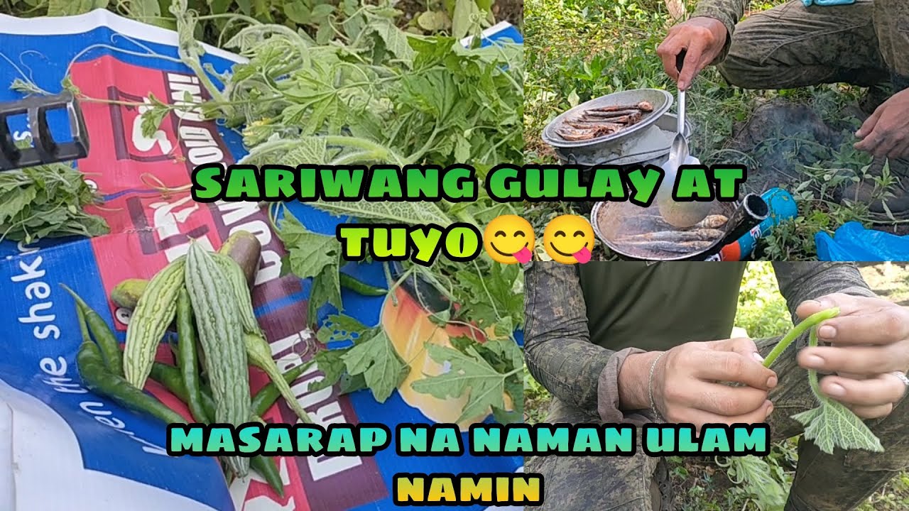 sariwang gulay at tuyo😋😋/lutong sundalo