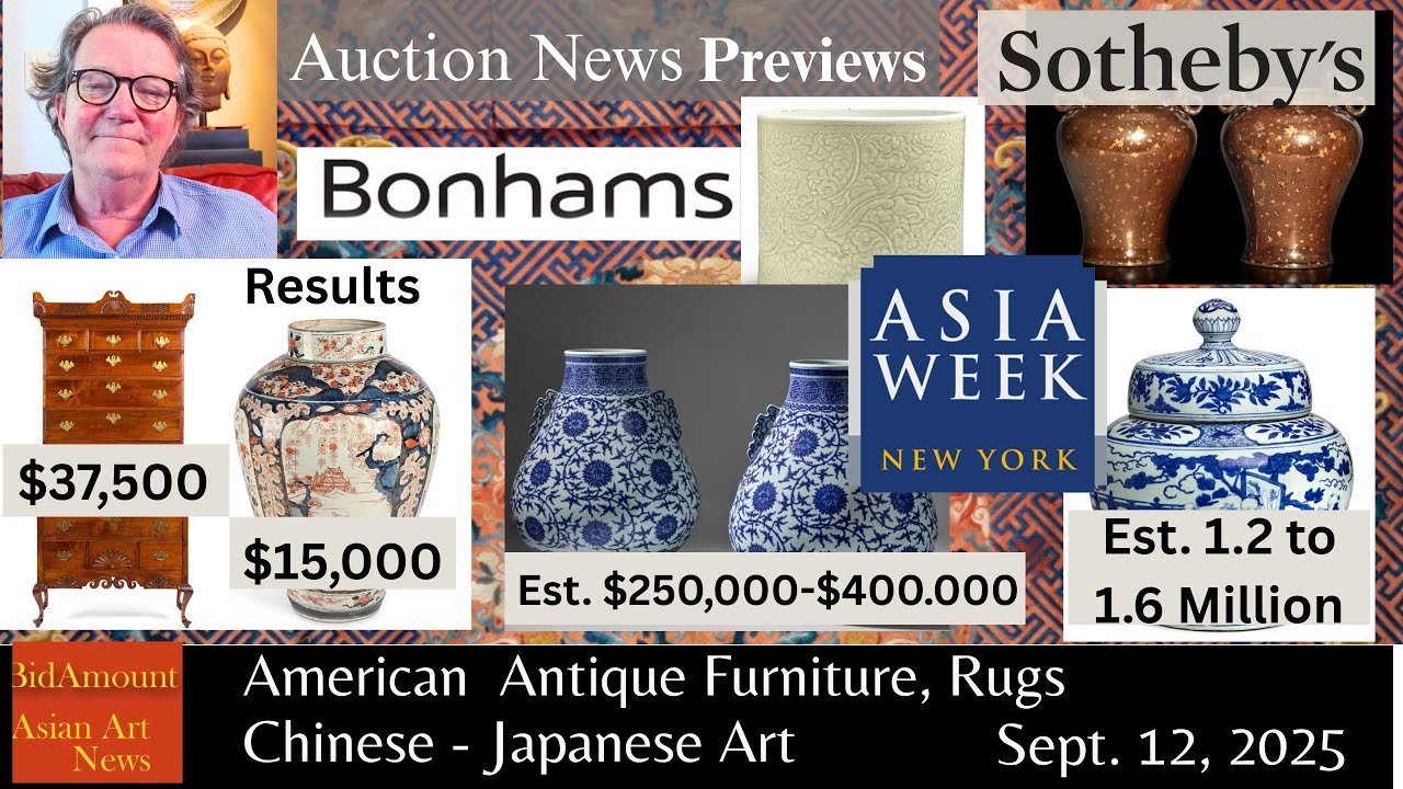 Weekly Auction News Asia Week Preview  Bonhams and Sotheby's