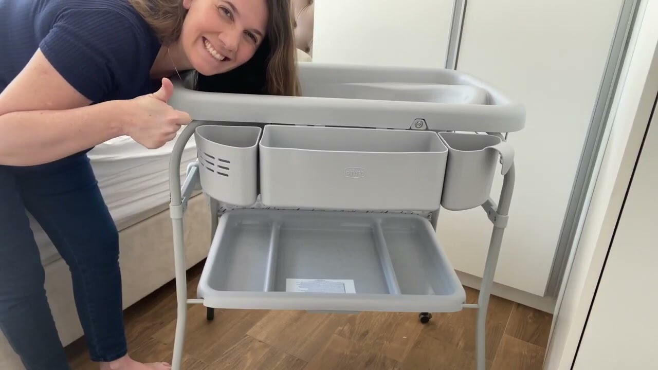 Banheira com Trocador Chicco Cuddle & Bubble Dots