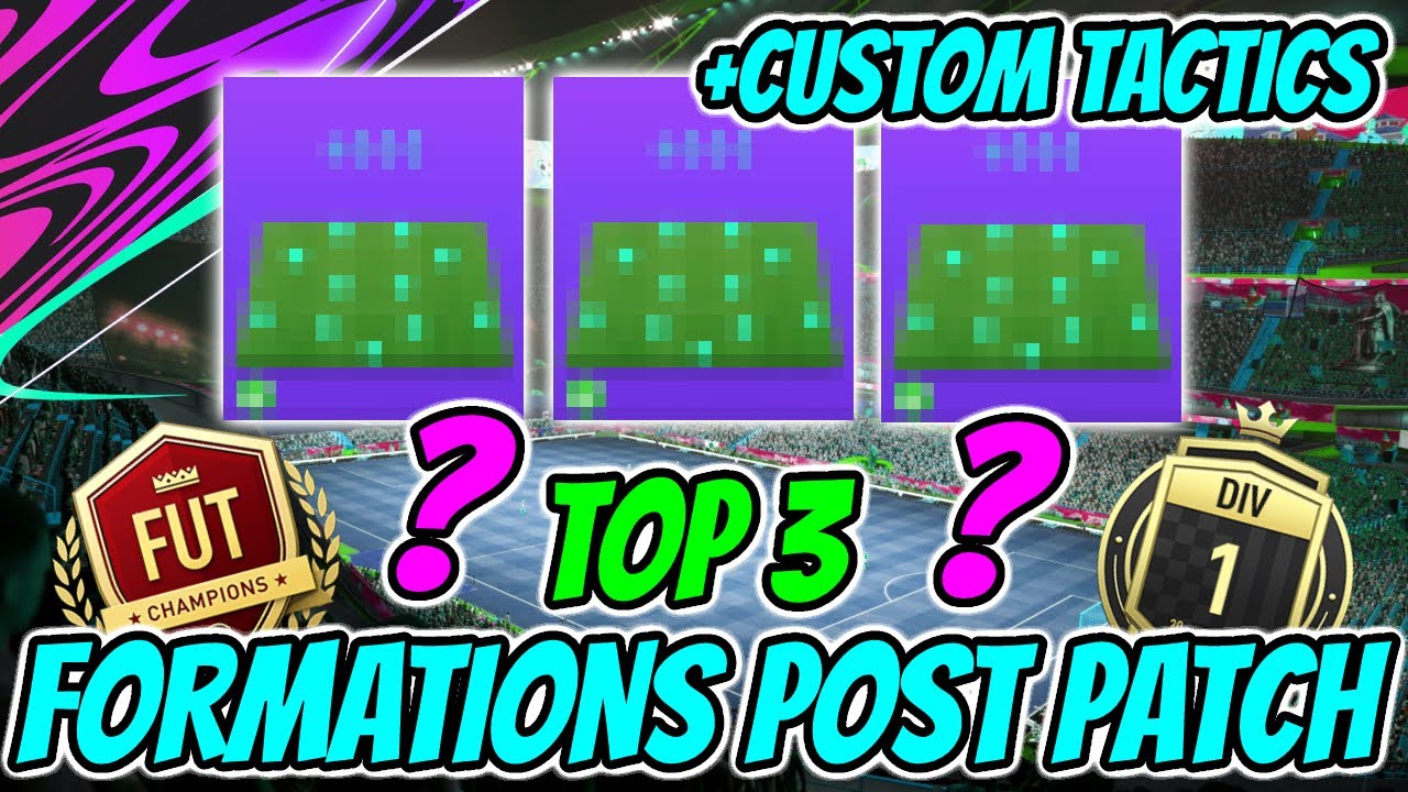 THE TOP 3 FORMATIONS IN FIFA 21 POST PATCH | W/CUSTOM TACTICS! | FIFA 21 ULTIMATE TEAM!!