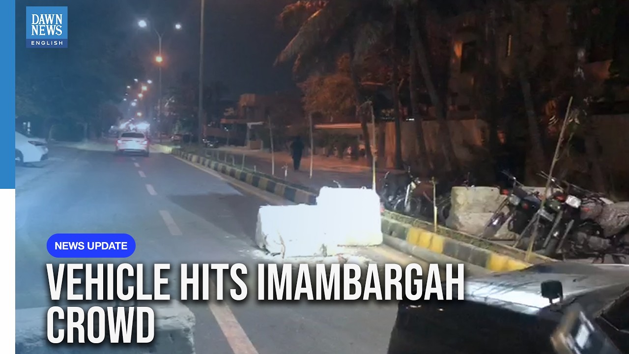 Speeding Car Crashes Into Imambargah Tent in Karachi | Dawn News English