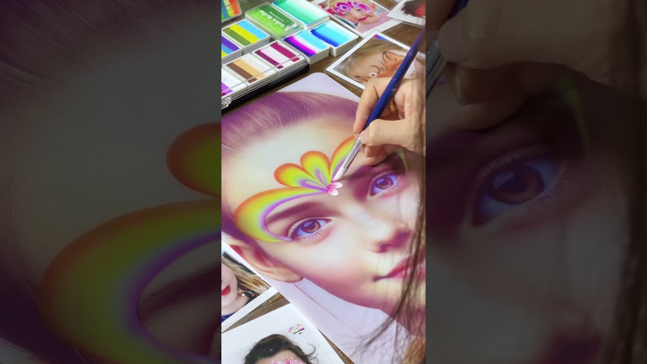 🌸 Красивый урок по рисованию на лице 