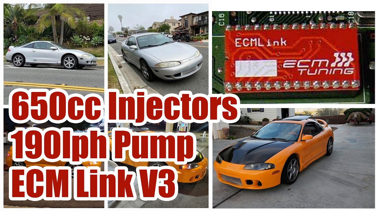 Installing mods on a 1995 Eclipse GST!! - ECM Link v3, 650cc Injectors, 190lph Pump and more!