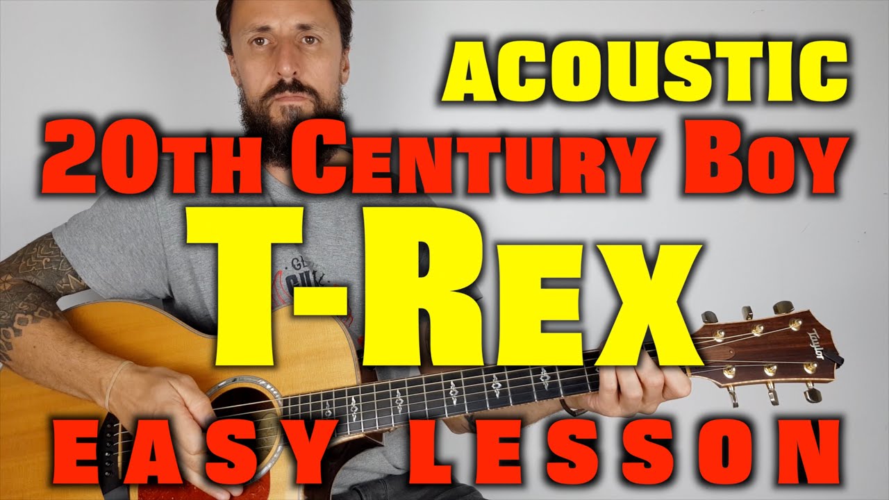 How to play 20th Century Boy by T Rex acoustic guitar