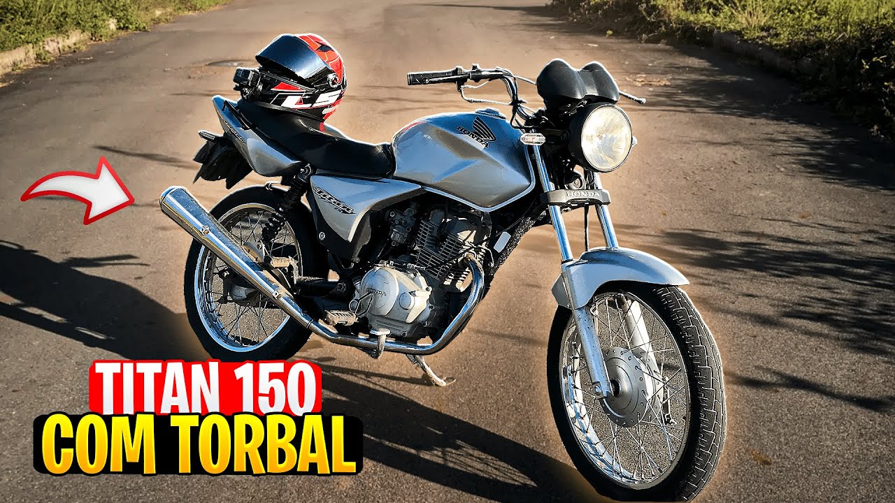 PEGUEI UMA TITAN 150 CARBURADA COM ESCAPE TORBAL ESTRALADOR