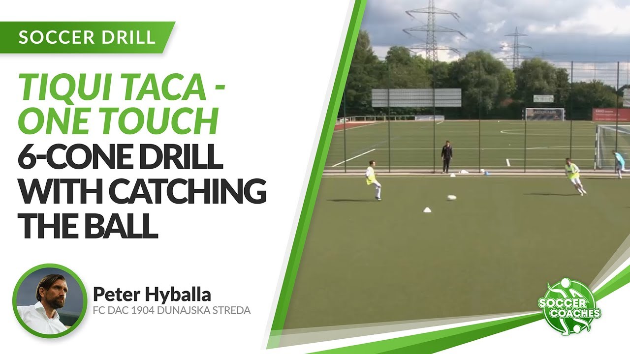 6-Cone Drill Practice Attacking and Defensive Transition | Tiqui Taca One Touch Soccer