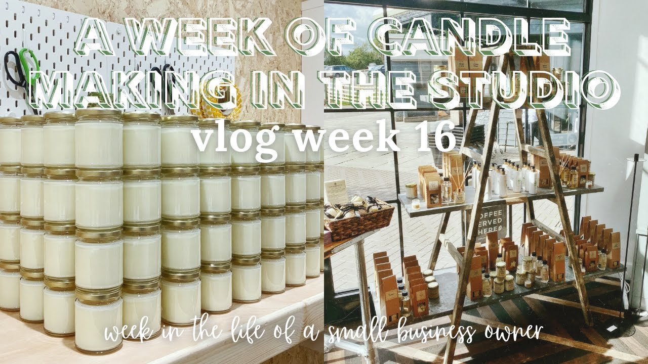 CANDLE RESTOCK 🕯 Candle Studio Vlog Week 16 | Small Business Vlog