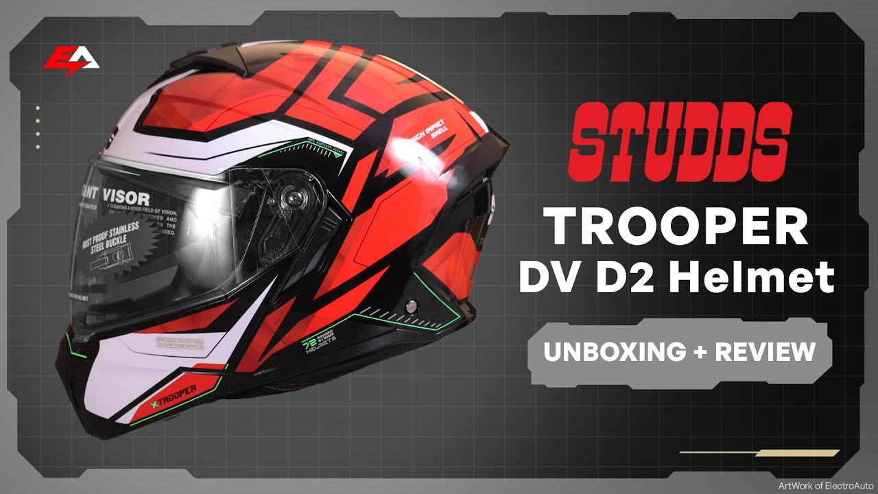 Trooper DV D2 HELLCAT DECOR | Studds | Review | हिंदी में | in Hindi | 2025