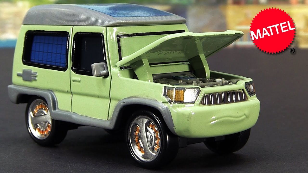 Cars 2 Miles Axlerod with Open Hood Chase Diecast from Mattel