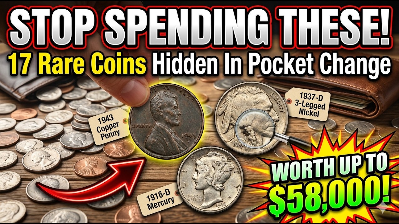17 Rare Coins Found in Pocket Change Worth a Fortune! (Ultimate Treasure Hunt)