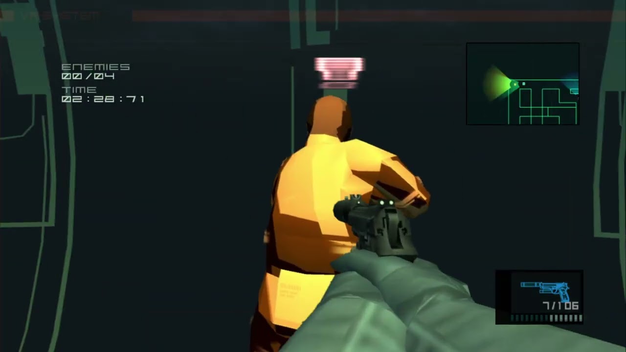MGS2: Snake VR-Sneaking: Eliminate ALL LV. 1-10 in 1 Life