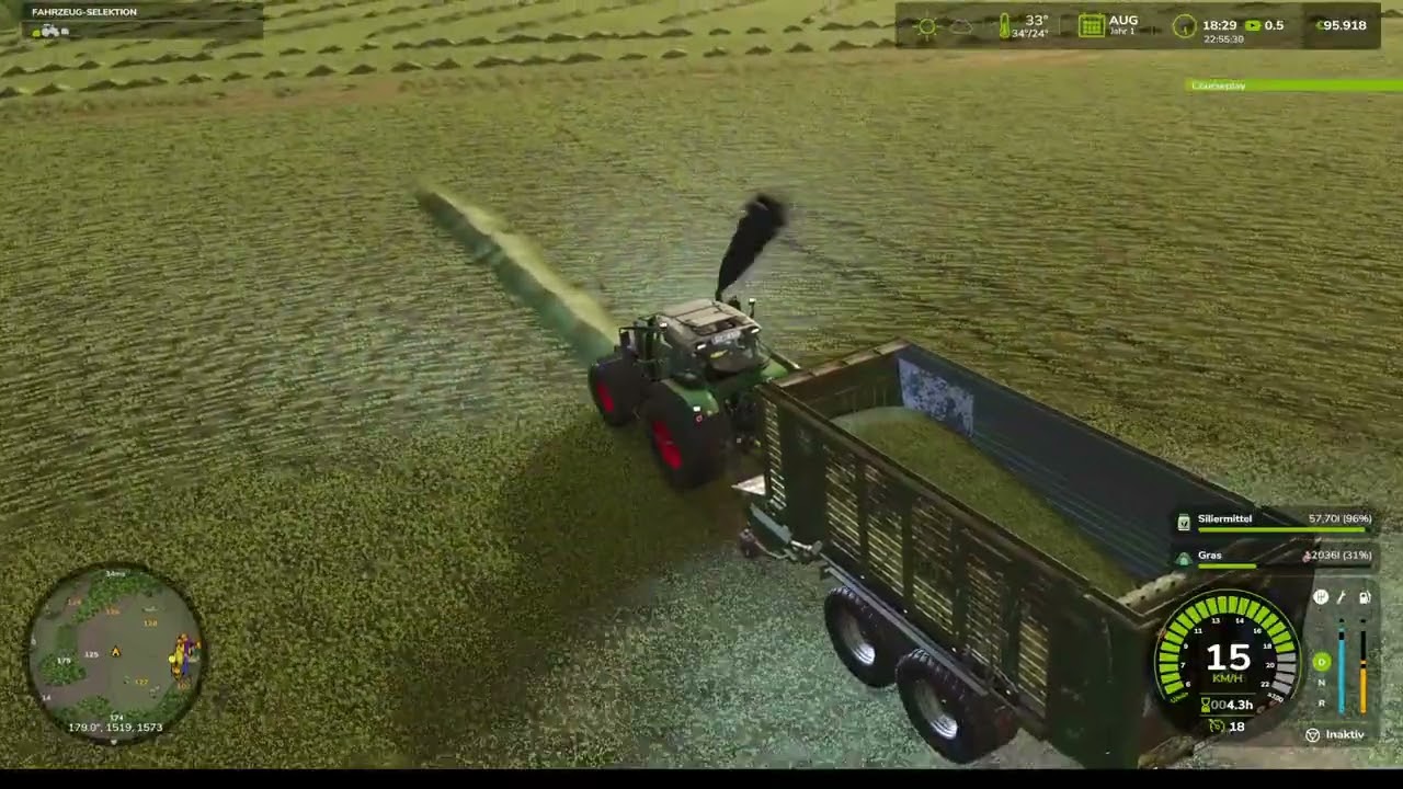 Ls 25 Birgland MP #5 (Timlapse) Wir fahren unser Gras ein.