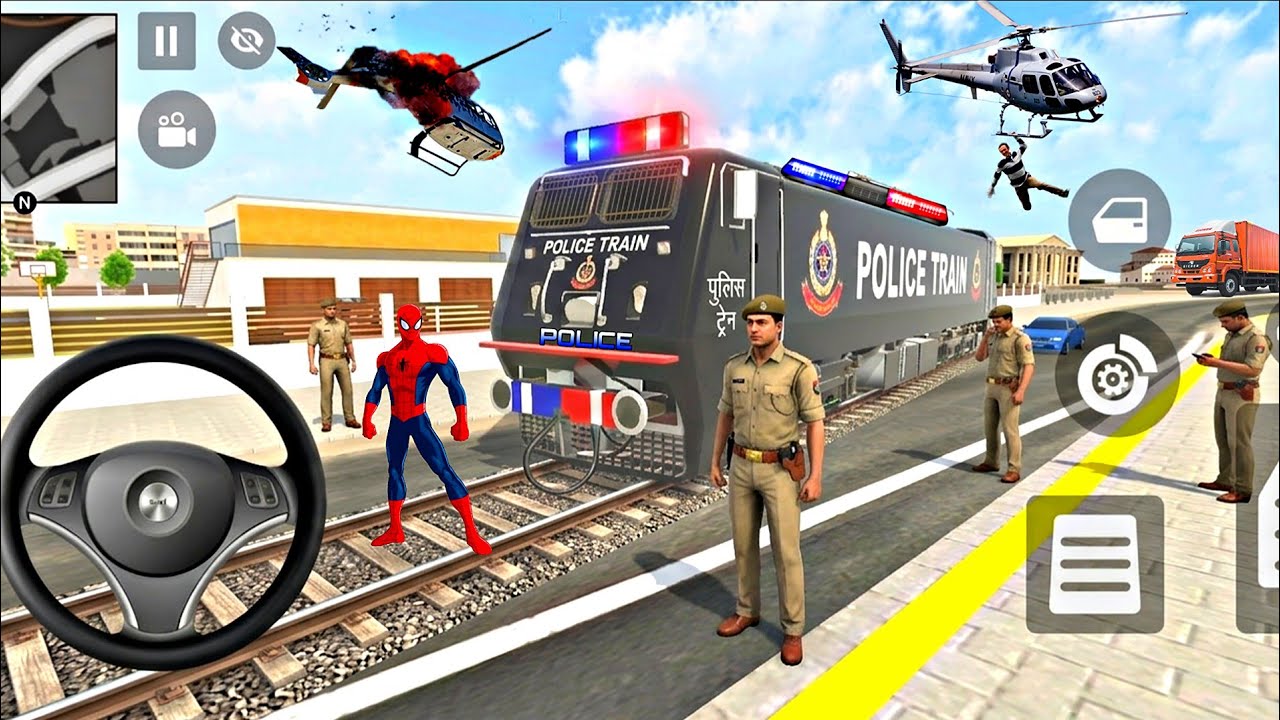 🤩 Franklin Purchase Heavy Police Train 💥🤑 Indian theft auto 💥🤯 New Train Update 💥🤩