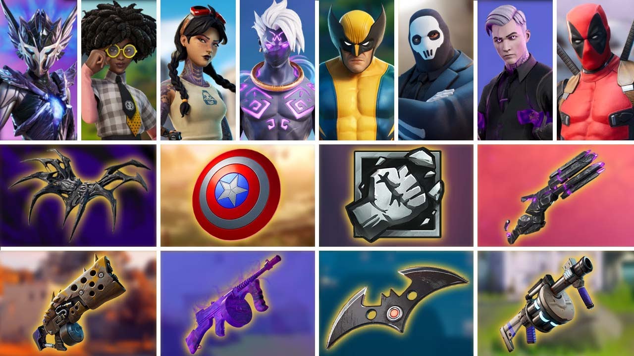Evolution of All Mythic Bosses, Weapons & Items in Fortnite (Season 1 to Season 18)
