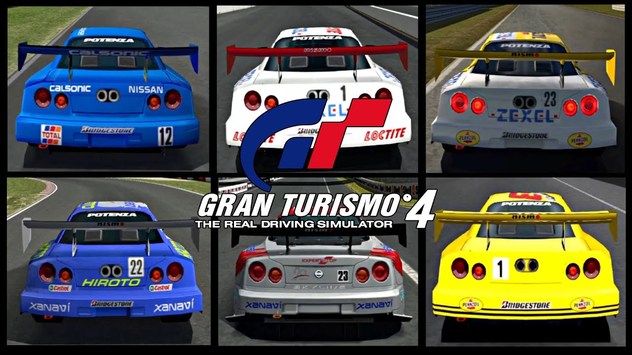 Gran Turismo 4 - All Nissan Skyline JGTC Race Cars