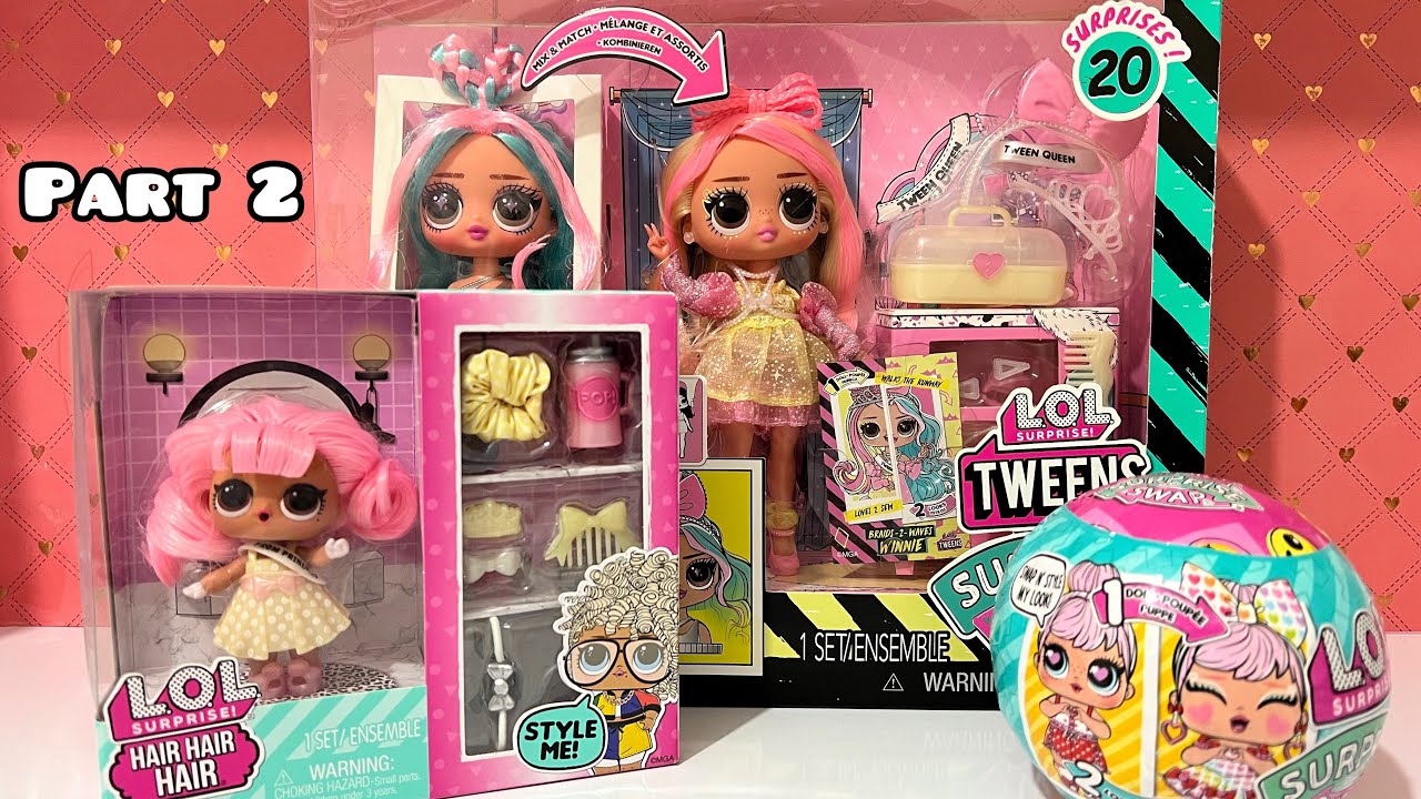ASMR L.O.L SURPRISE Hair Hair and L.O.L SURPRISE Surprise Swap💞#unboxing #relaxing