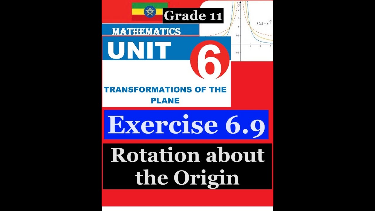 Mathematics Grade 11 Unit 6 Exercise 6.9(Rotation about the Origin)@mathT_21