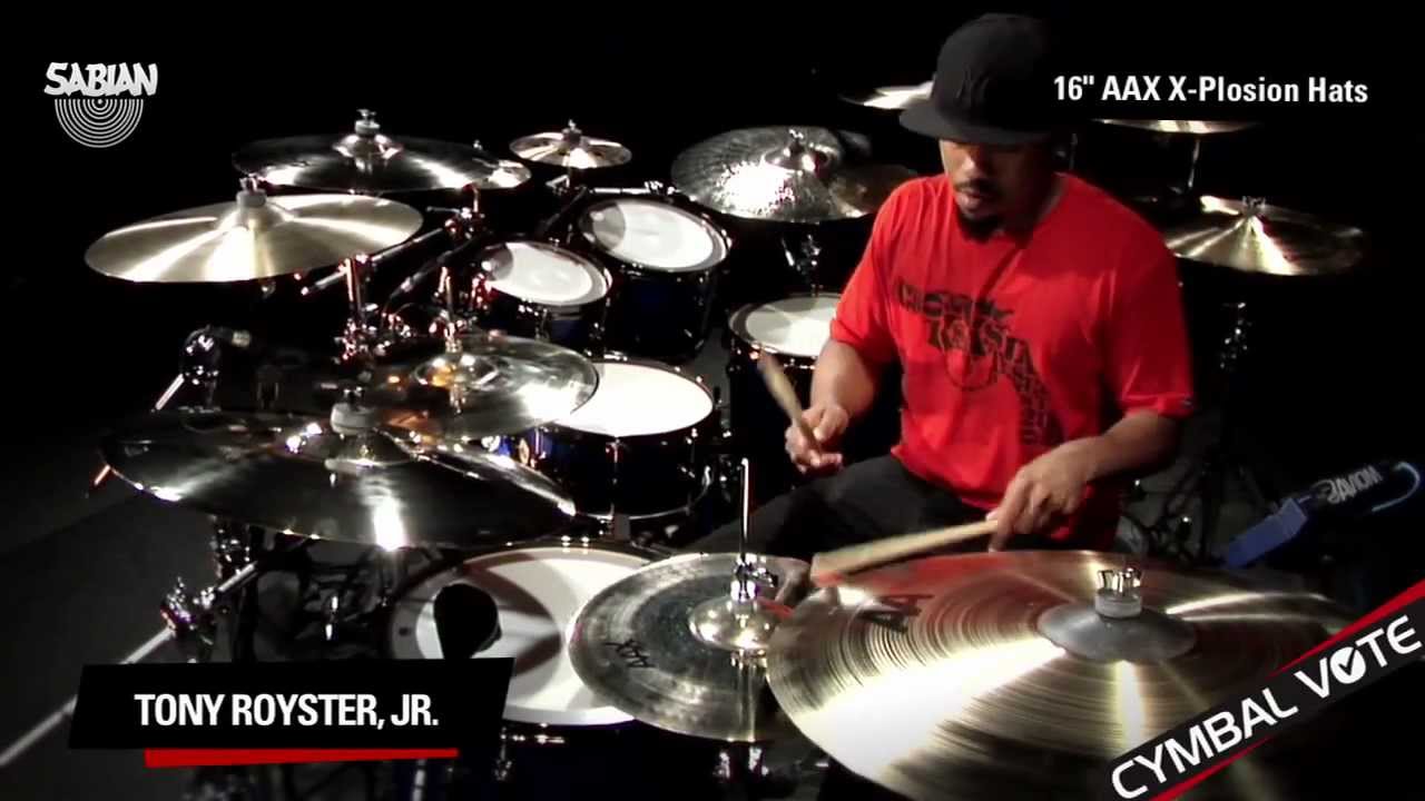 CYMBAL VOTE - Tony Royster Jr Demo's the 16" AAX X-Plosion Hats