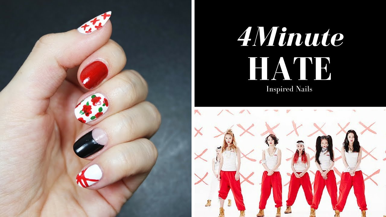 4Minute HATE Inspired Nails | 포미닛 싫어 네일아트