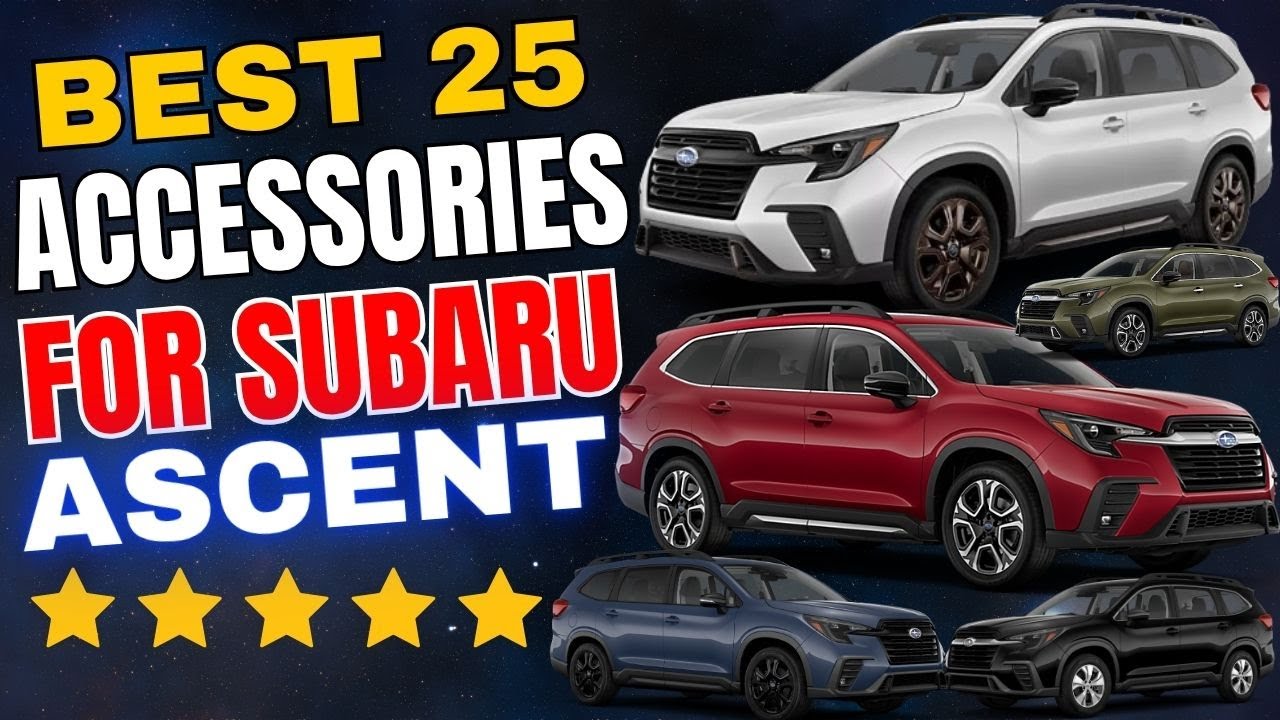 25 лучших аксессуаров для Subaru Ascent для семей, которым важно удобство хранения, чистота и ком...