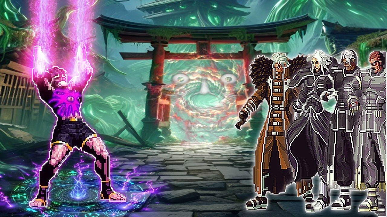 [Mugen KOF] Orochi Joe Vs Igniz Bosses Team