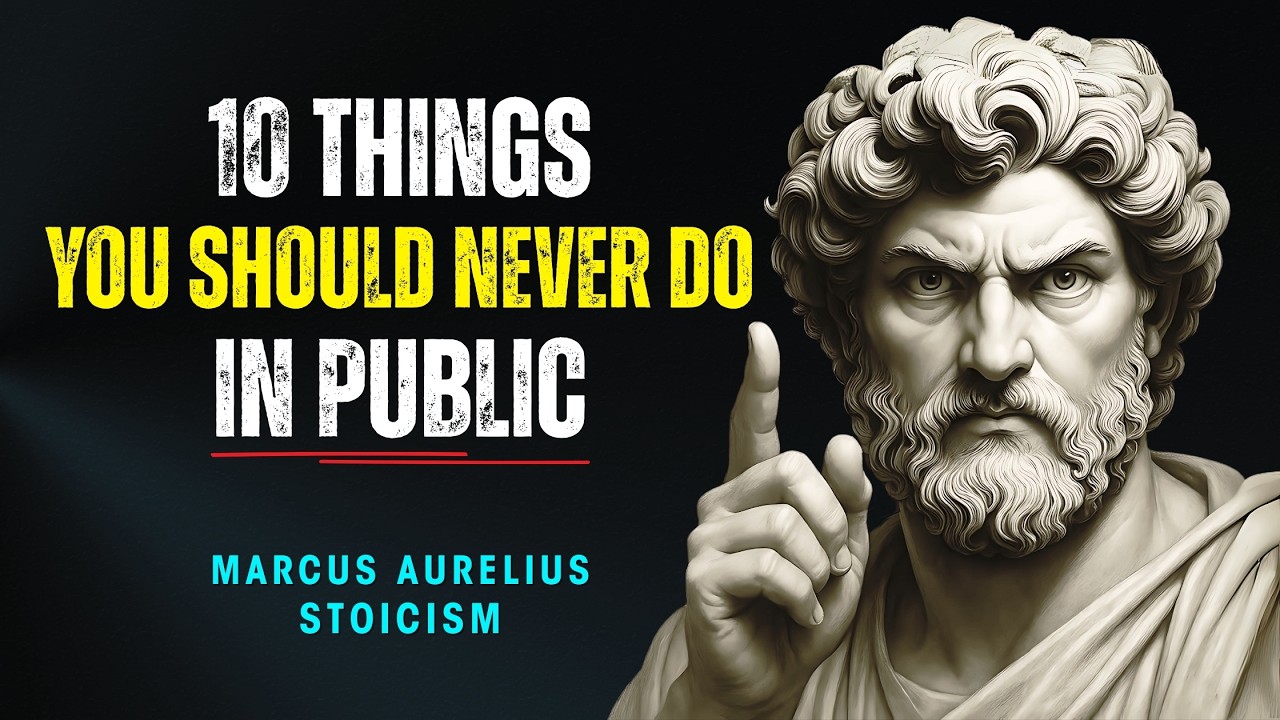 10 Things You Should Never Do in Public - Marcus Aurelius Stoicism