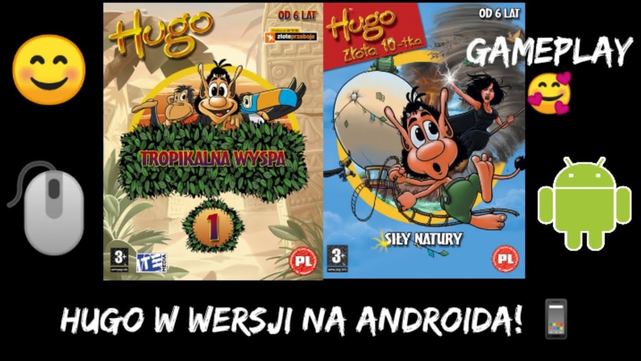 Hugo Tropikalna Wyspa 🌴 + Hugo Siły Natury 🌊- W Wersji Na Android! 📱 [Gameplay 🥰] [HD] [PL]