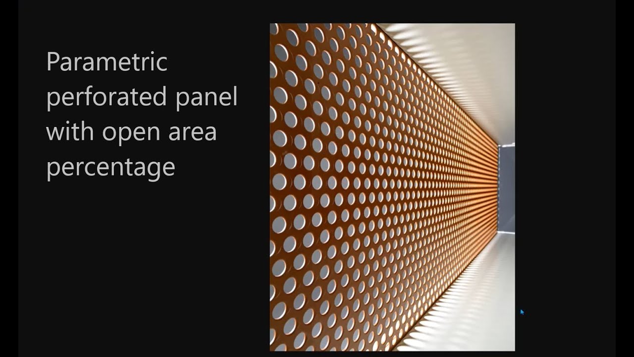 Revit Tutorial (Day 93) - Parametric Perforated Panel using Curtain Wall