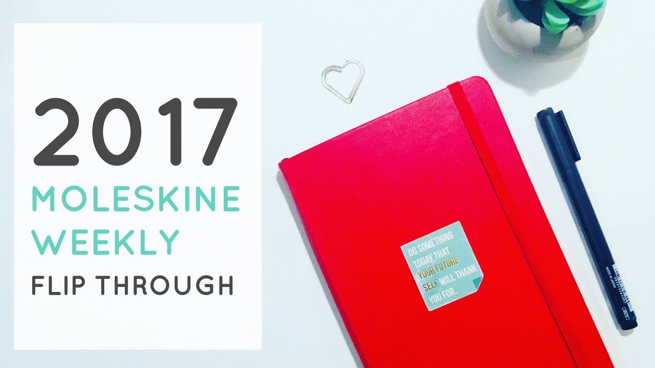 Moleskine 2017 Weekly Planner Flip Through