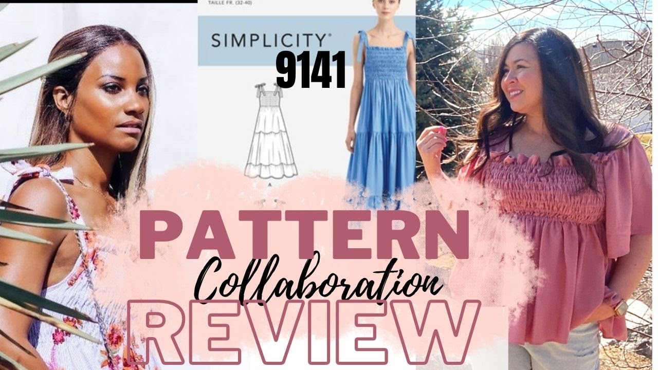 SIMPLICITY 9141 PATTERN REVIEW WITH THE TWILIGHT STITCHER, SEW A SPRING SHIRRED DRESS 👗