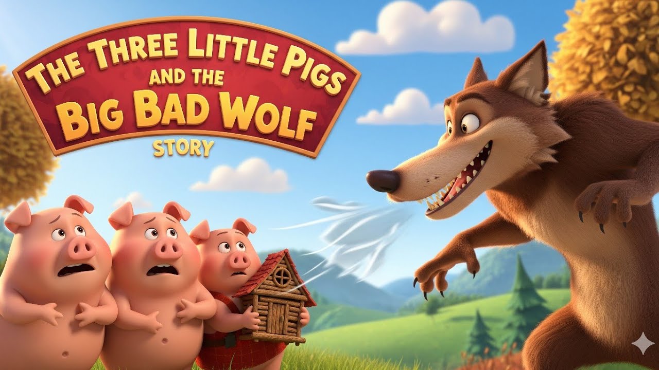 The Three Little Pigs | The Big Bad Wolf | 3 Little Pigs Bedtime Story for Kids