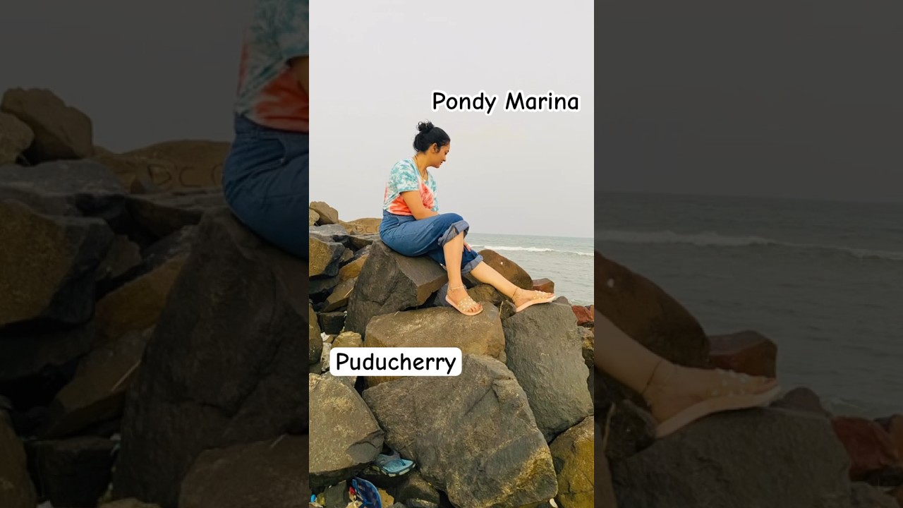 ||Beautiful Beach Series|| Pondy Marina Eco Beach ||Puducherry||