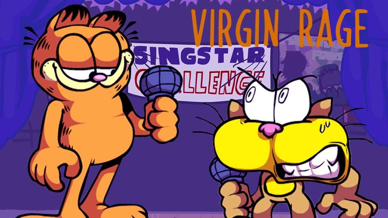 Virgin Rage but Garfield and Gaturro sing it -FNF (Sings Star Challenge) +FLP