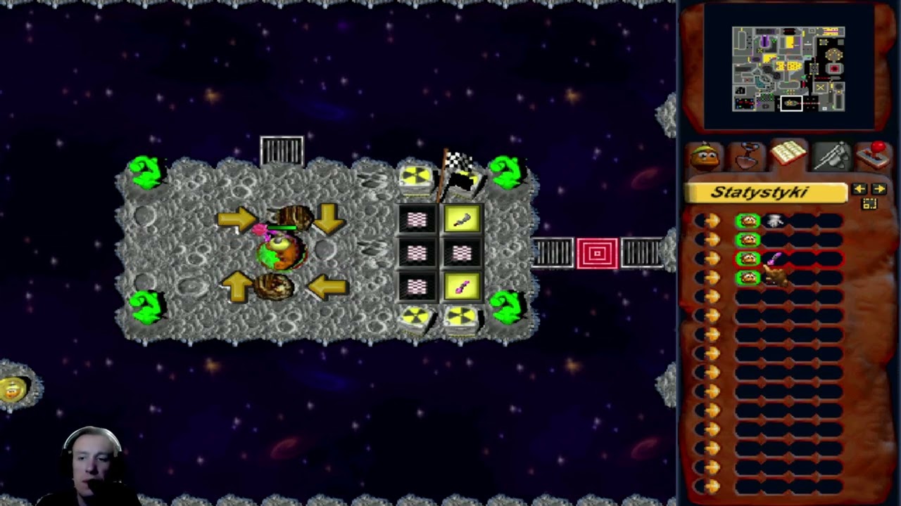 Gra GRUNTZ (1999) PC - DUBBING PL - Longplay part 8 - Grunty w Kosmosie - Komentarz PL